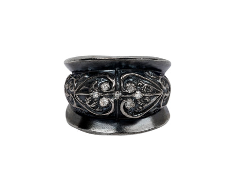 Rusty Thought Four Hearts Ring