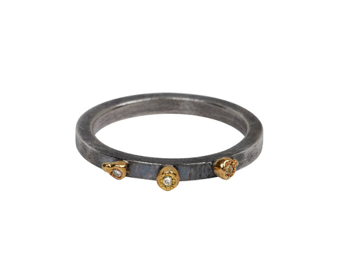 Rusty Thought Three Diamond Band