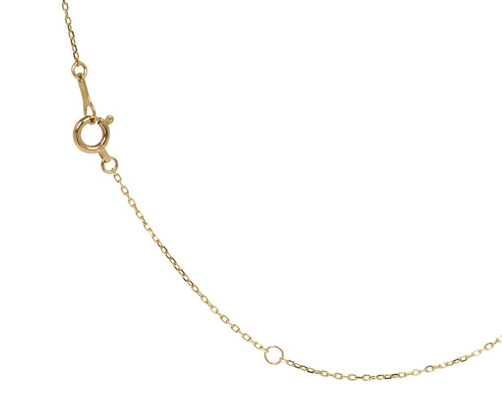 Rusty Thought Mixed Metal and Diamond Pendant Necklace - Closure