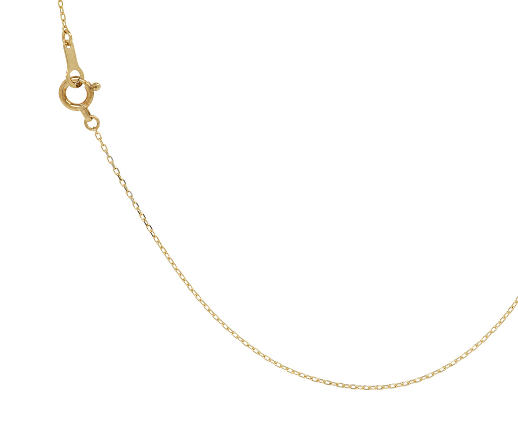 Rusty Thought Mixed Metal and Diamond Pendant Necklace - Closure