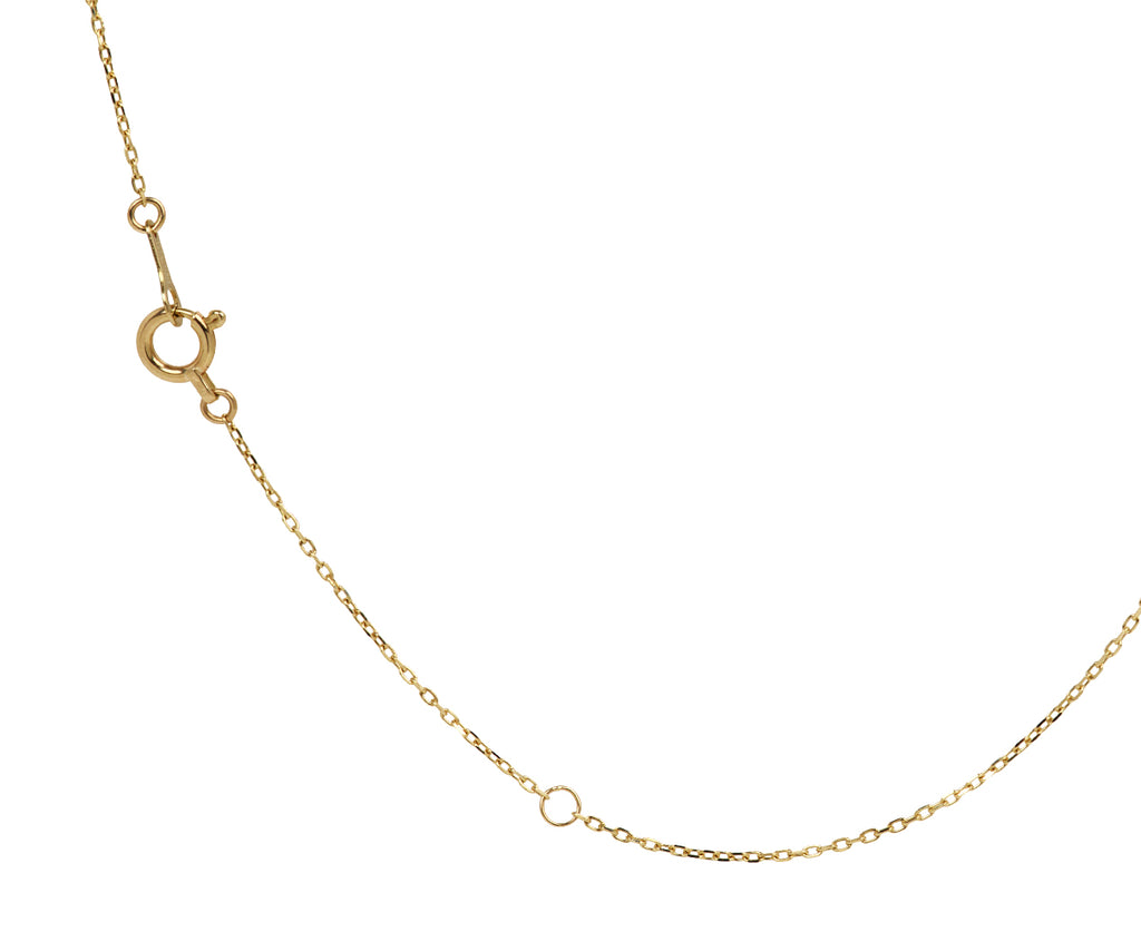 Rusty Thought Mixed Metal Diamond Pendant Necklace - Closure