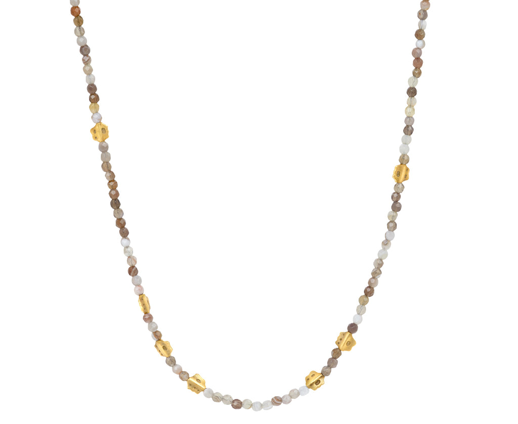 Botswana Agate Beaded Flora Necklace