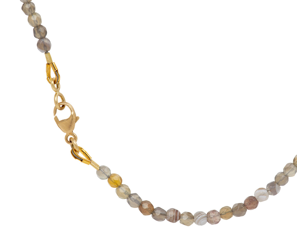 Botswana Agate Beaded Flora Necklace