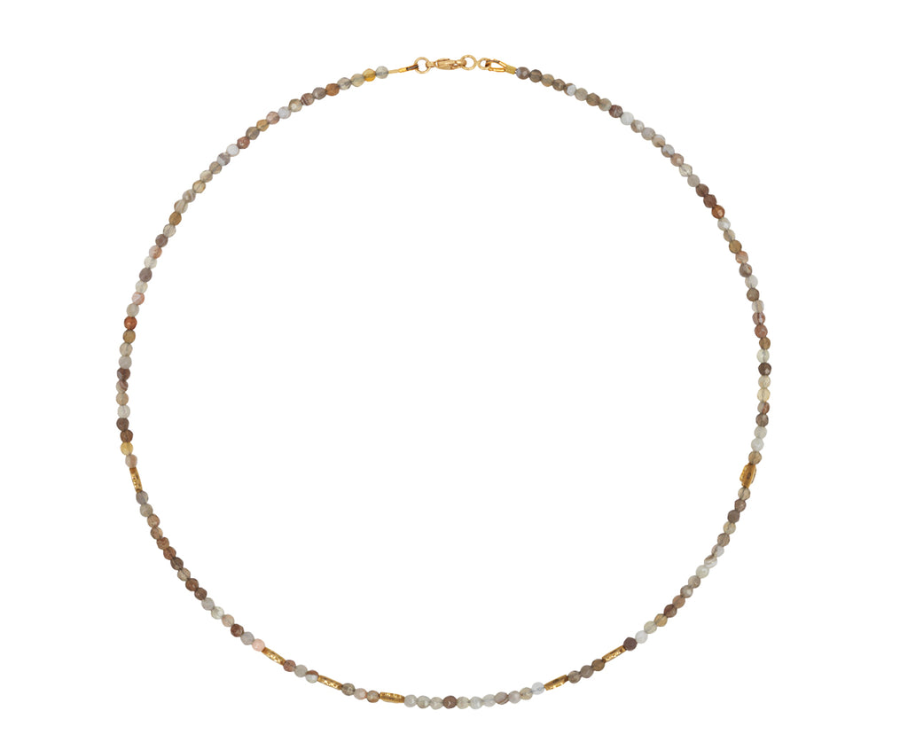 Botswana Agate Beaded Flora Necklace