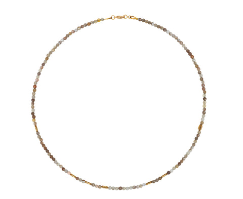 Botswana Agate Beaded Flora Necklace