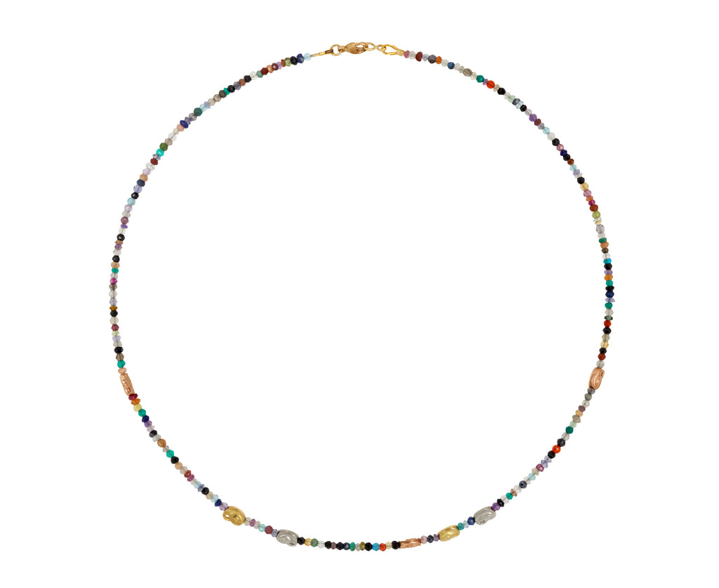 Mixed Bead Nautilus Necklace
