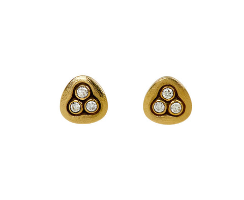 Alex Sepkus Swirling Water Diamond Stud Earrings