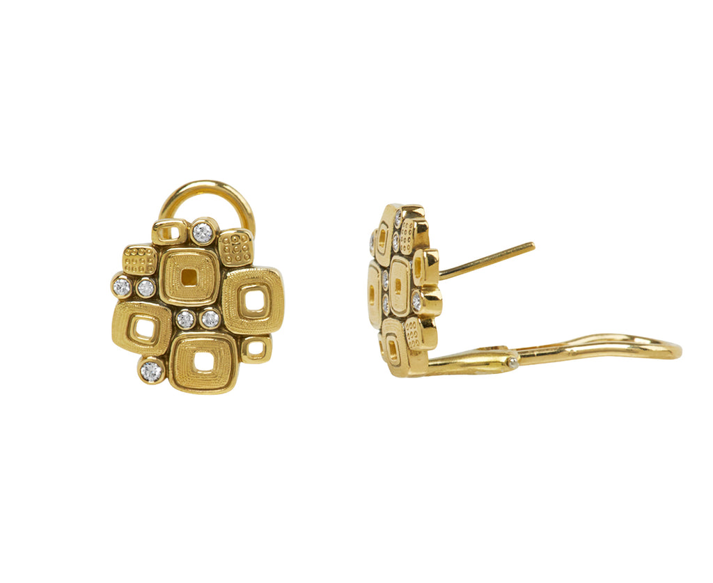 Large Diamond Little Windows Earrings