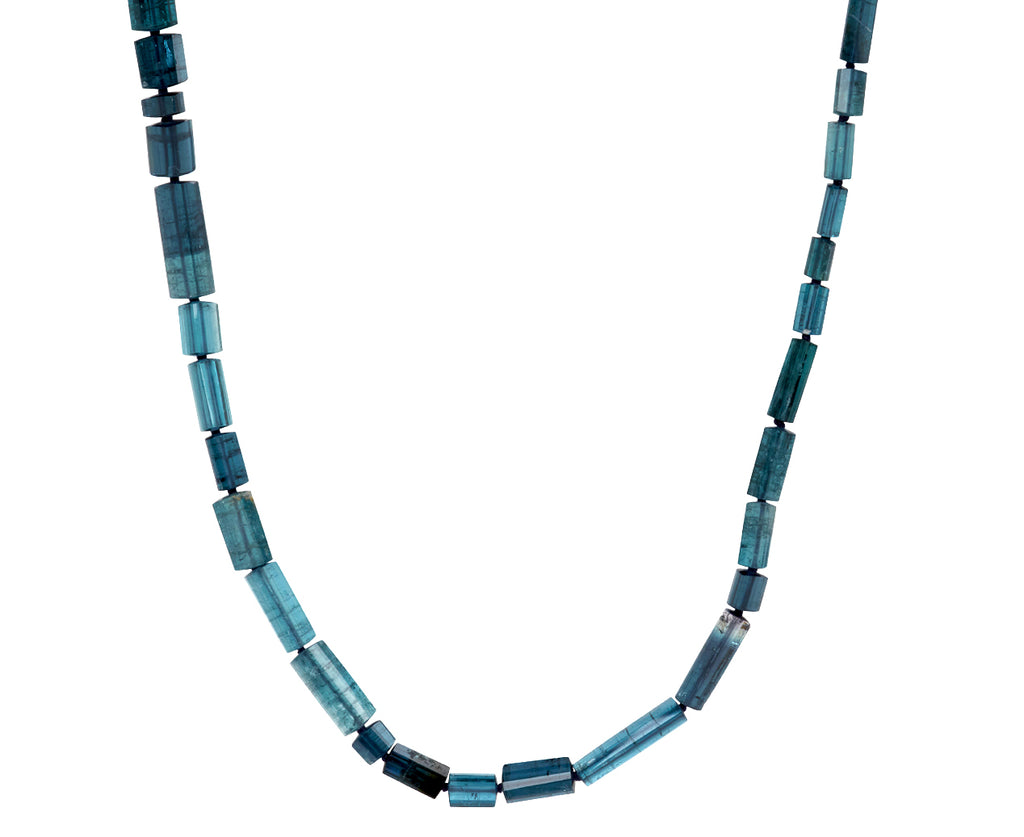 Blue Tourmaline Orchard Clasp Necklace