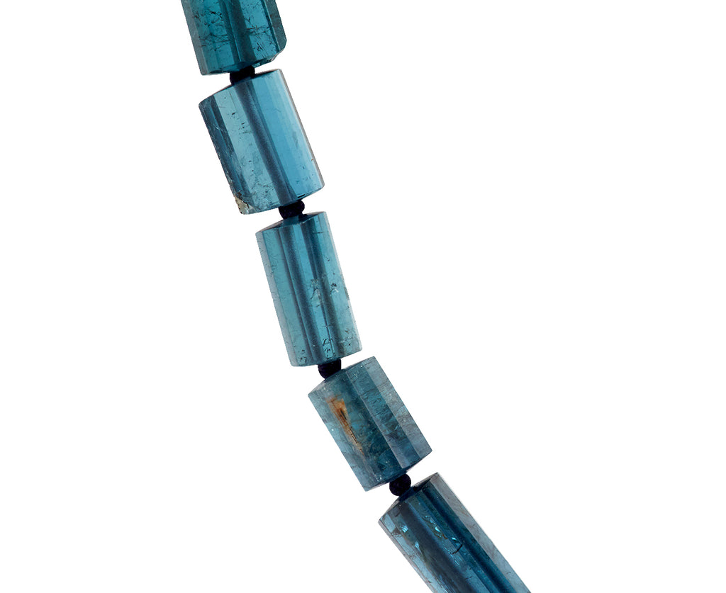 Blue Tourmaline Orchard Clasp Necklace