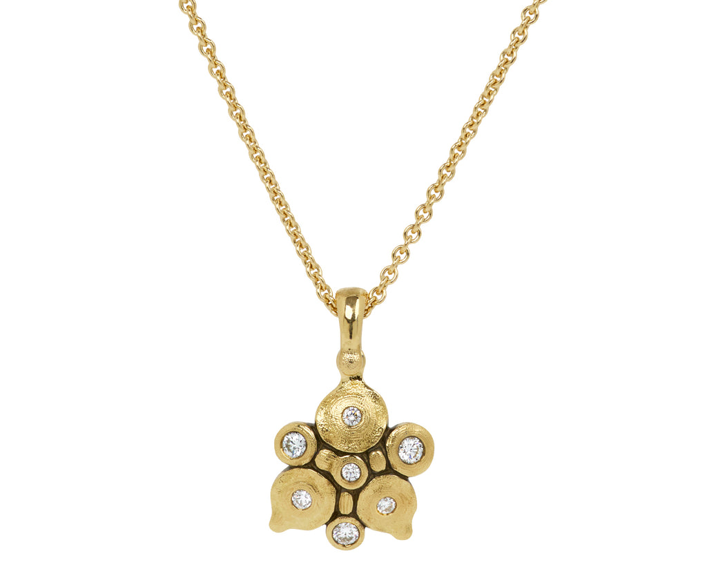 Diamond Night Moth Pendant Necklace