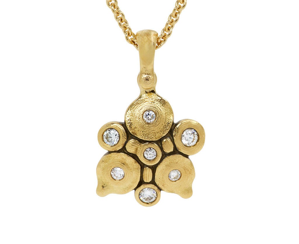 Diamond Night Moth Pendant Necklace