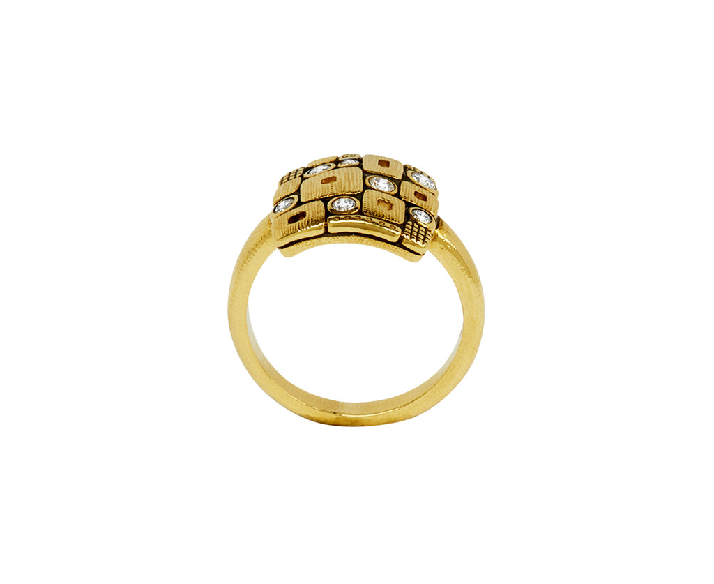 Square Windows Dome Ring