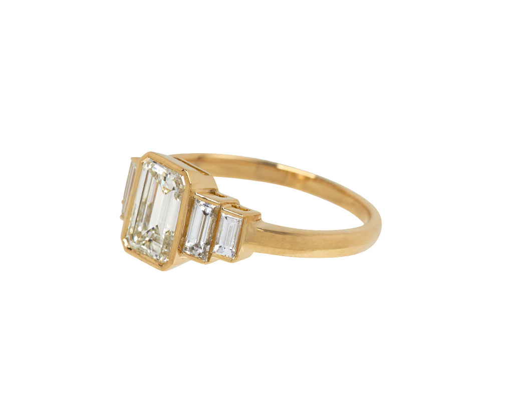 Emerald Cut Caroline Diamond Solitaire