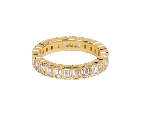 Single Stone Emerald Cut Athena Band