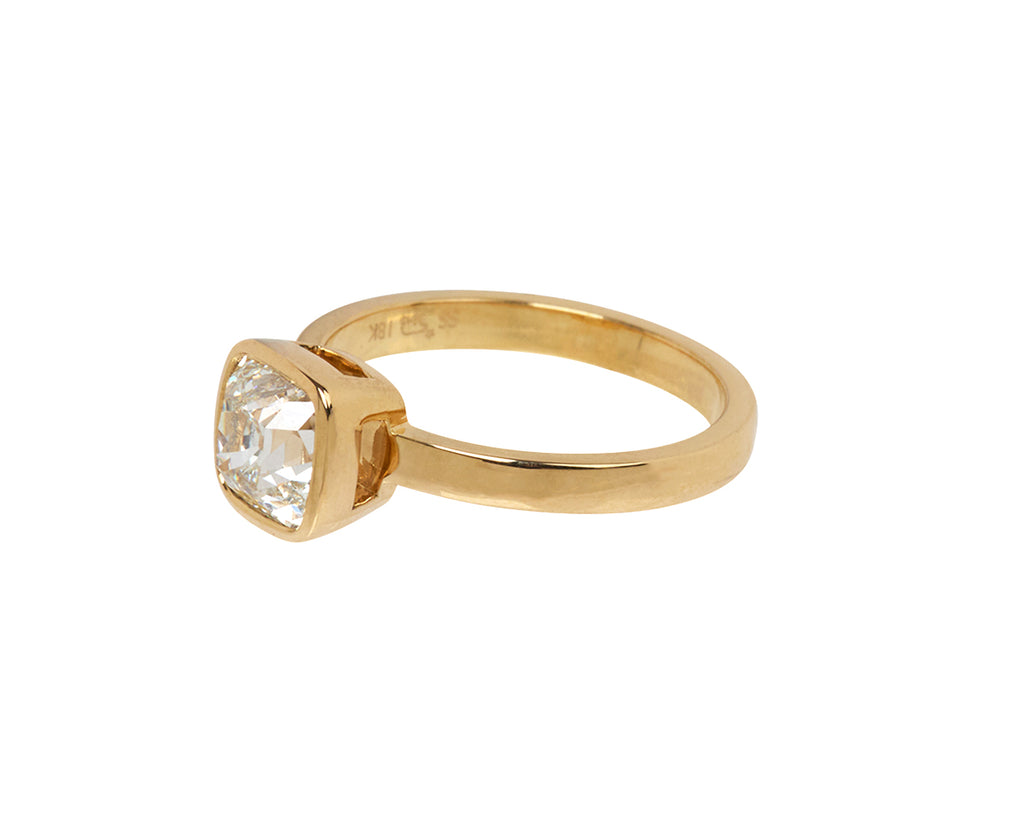 Cushion Cut Diamond Wyler Ring
