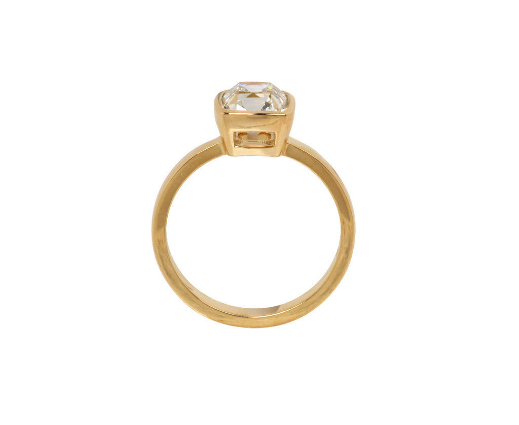 Cushion Cut Diamond Wyler Ring