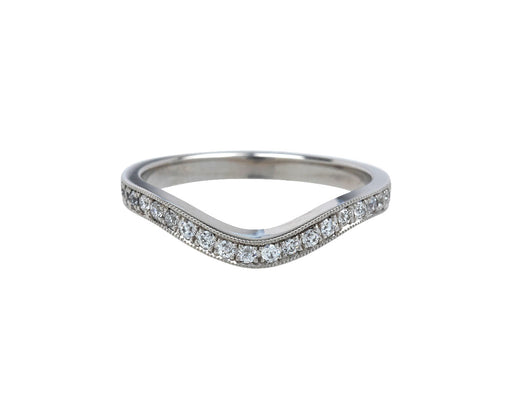 Platinum Cruved Diamond Grace Band