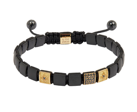 Black Ceramic Beaded Bracelet