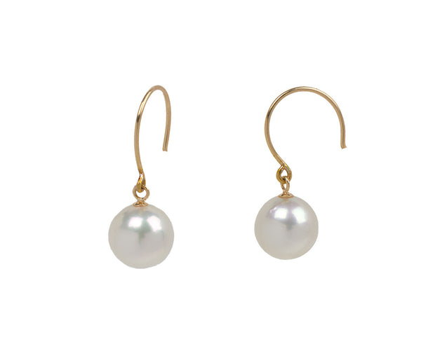Shinkai Akoya Round Pearl Earrings