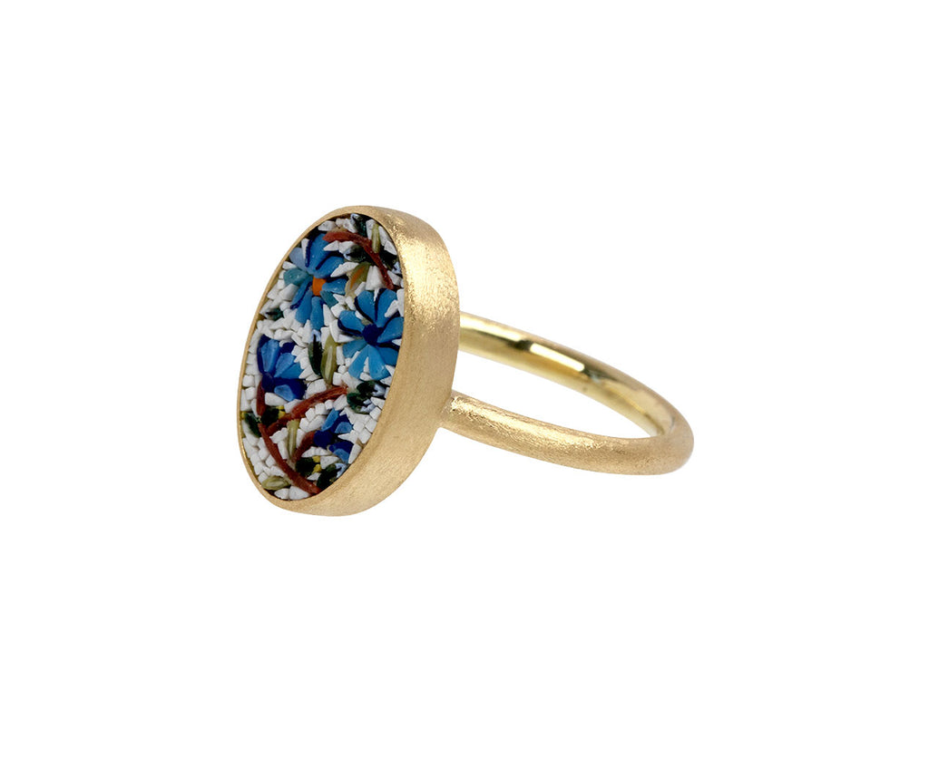 Micromosaic Flower Ring