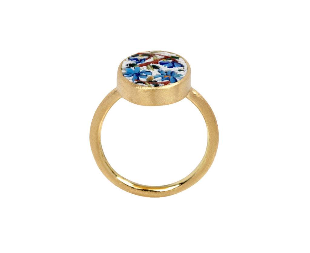 Micromosaic Flower Ring