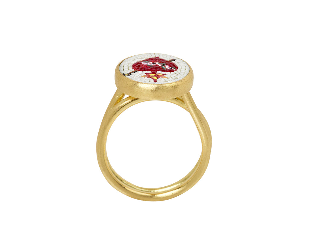 Micromosaic Heart Ring