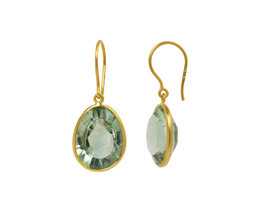 Green Amethyst Koh-I-Noor Colette Drop Earrings