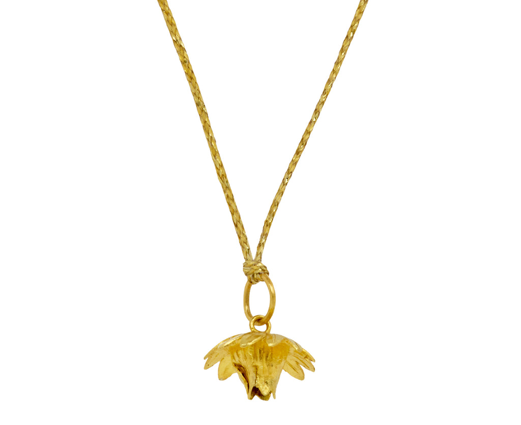 Gold Myanmar Single Bell Flower Necklace