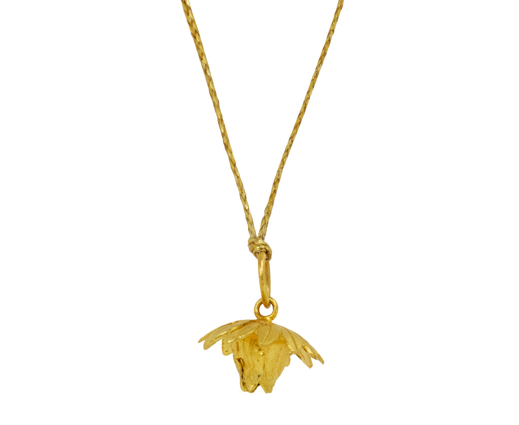 Gold Myanmar Single Bell Flower Necklace