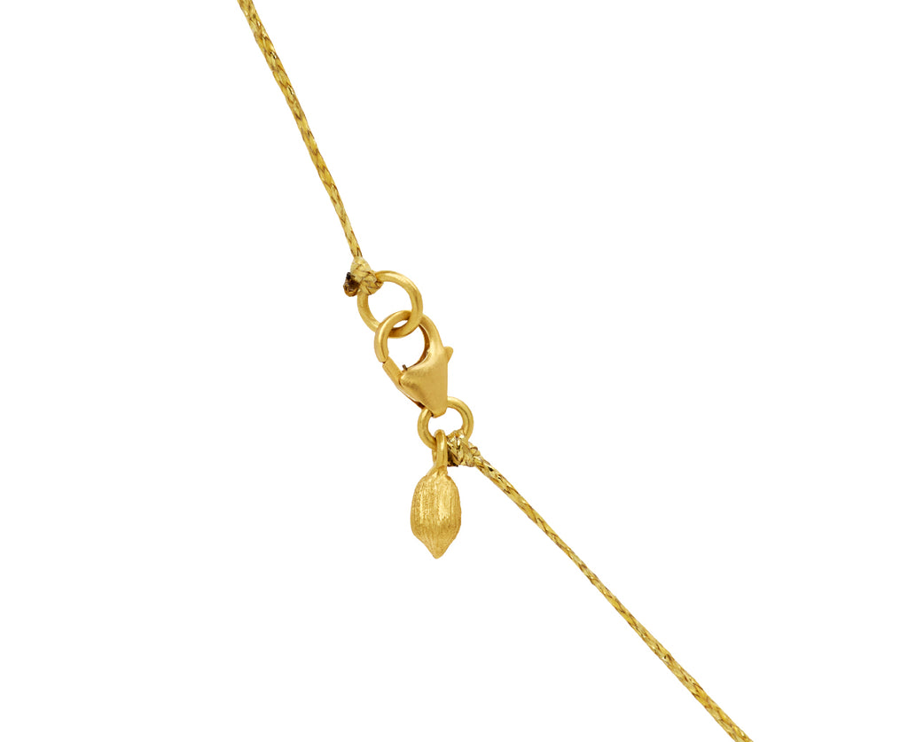 Morganite and Aquamarine Hanabi with Small Anemone Necklace