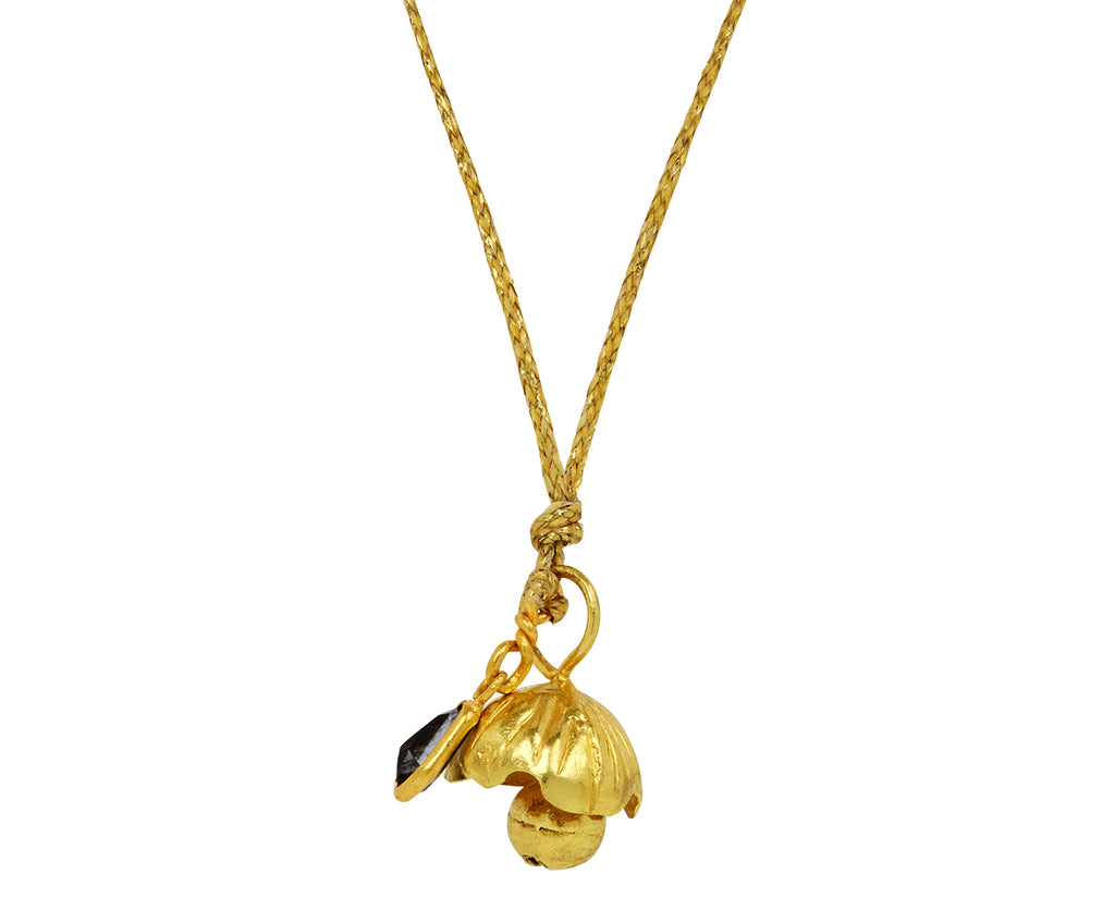 Myanmar Single Bell Flower with Spinel Necklace