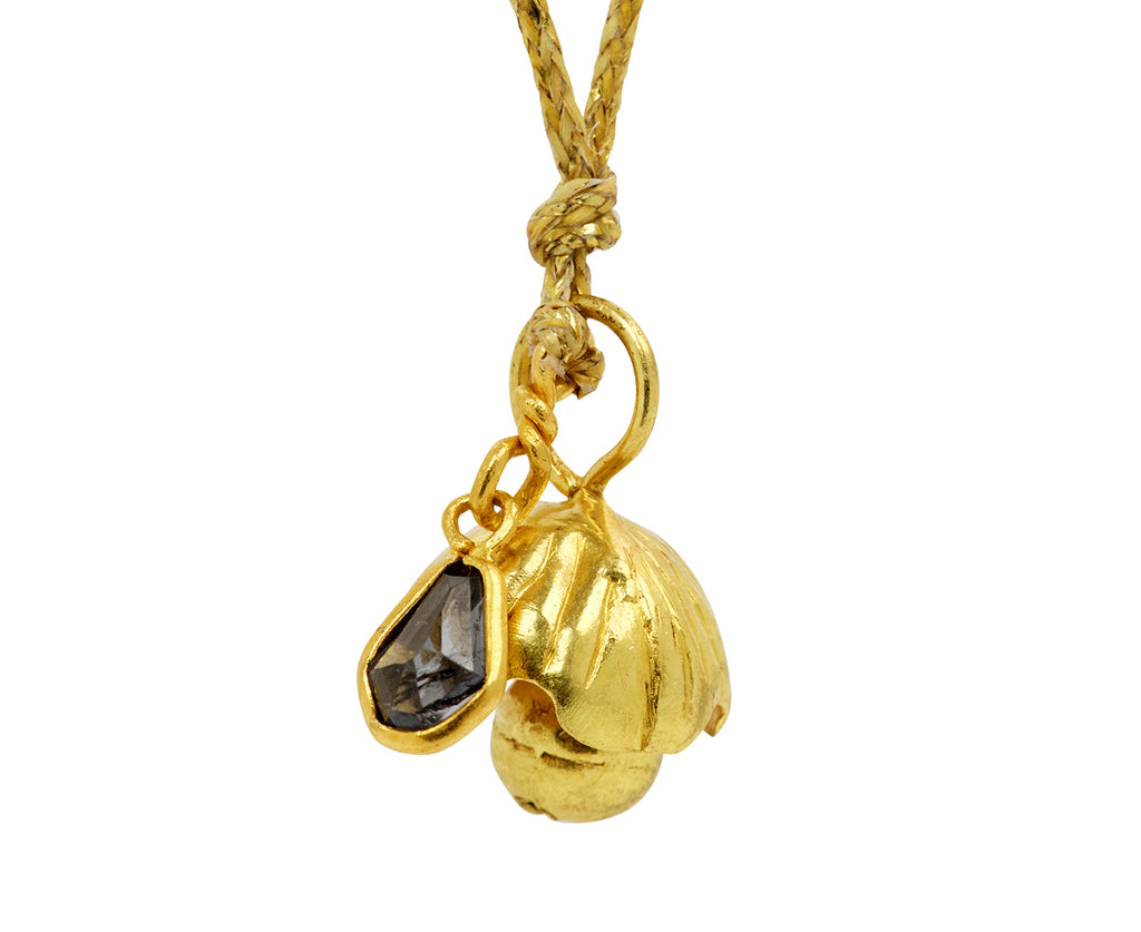 Myanmar Single Bell Flower with Spinel Necklace