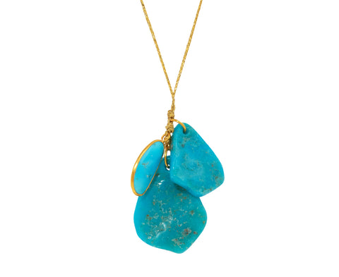 Pippa Small Hathor Triple Turquoise Colette Pendant Necklace
