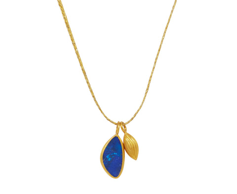 Pippa Small Alectrona Opal and Seed Colette Pendant Necklace