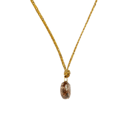 Pippa Small Zeus Drill and Loop Diamond Pendant Necklace