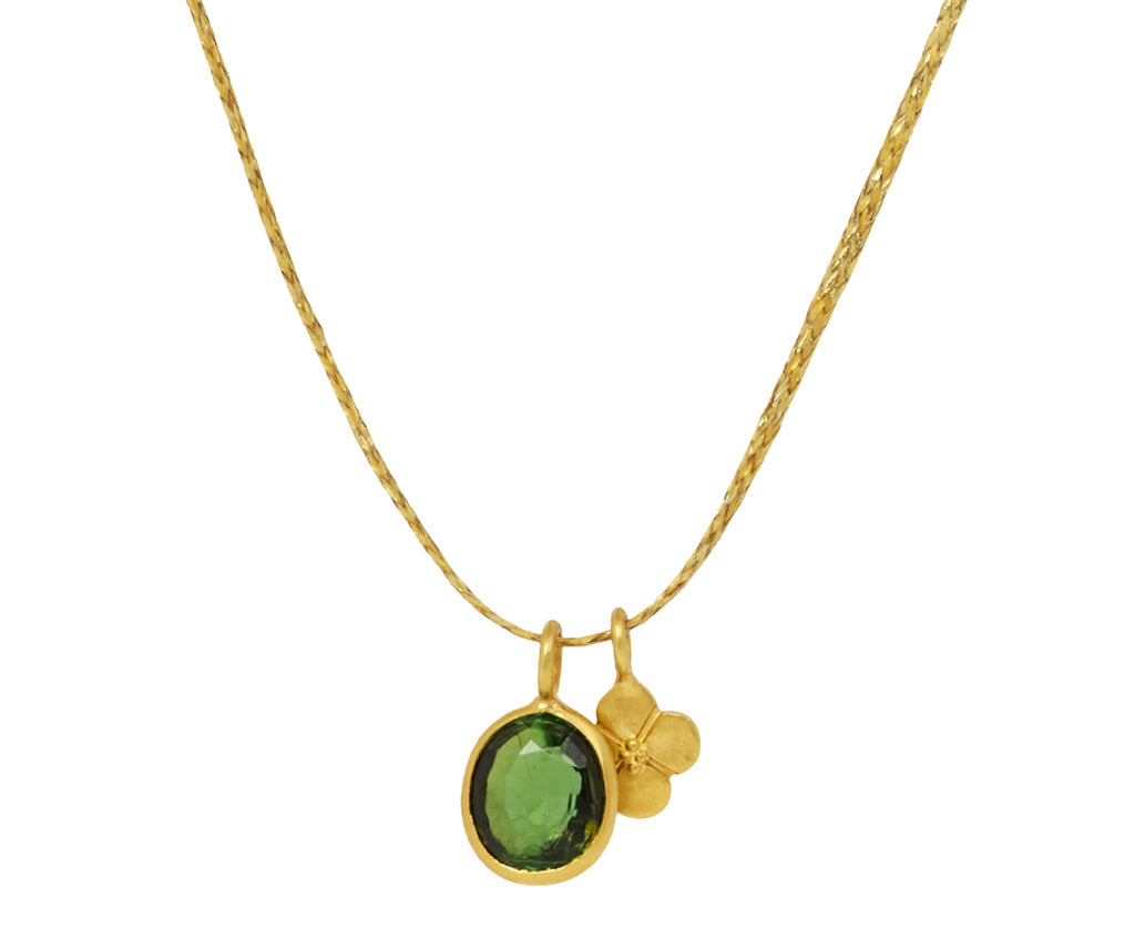 Green Tourmaline Iris Necklace