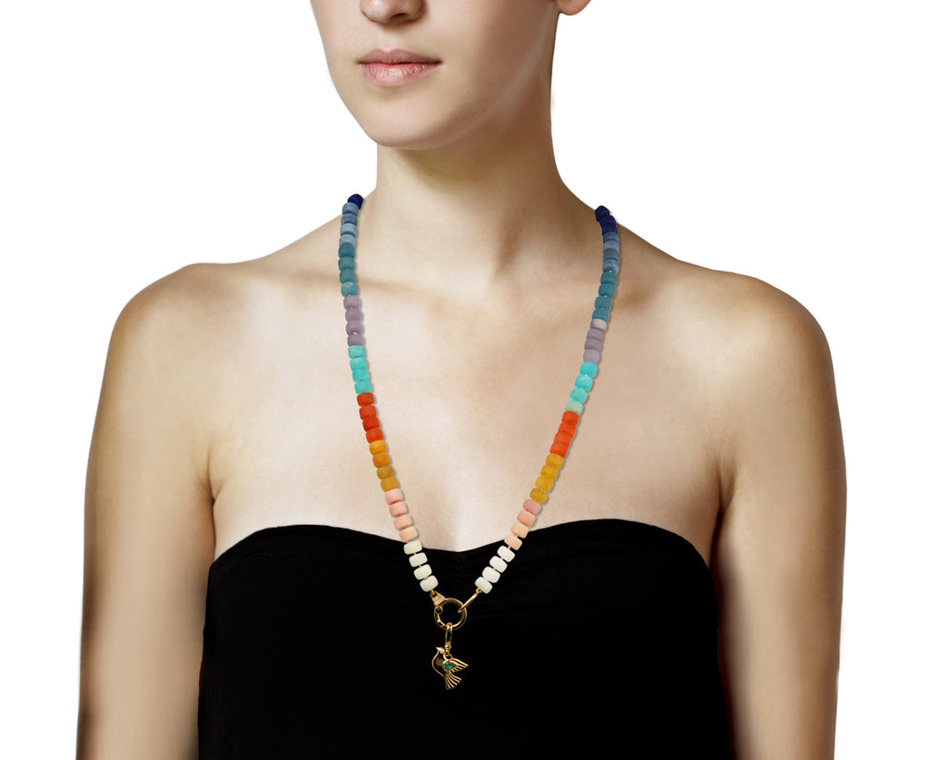 Emerald Dove Charm Pendant ONLY