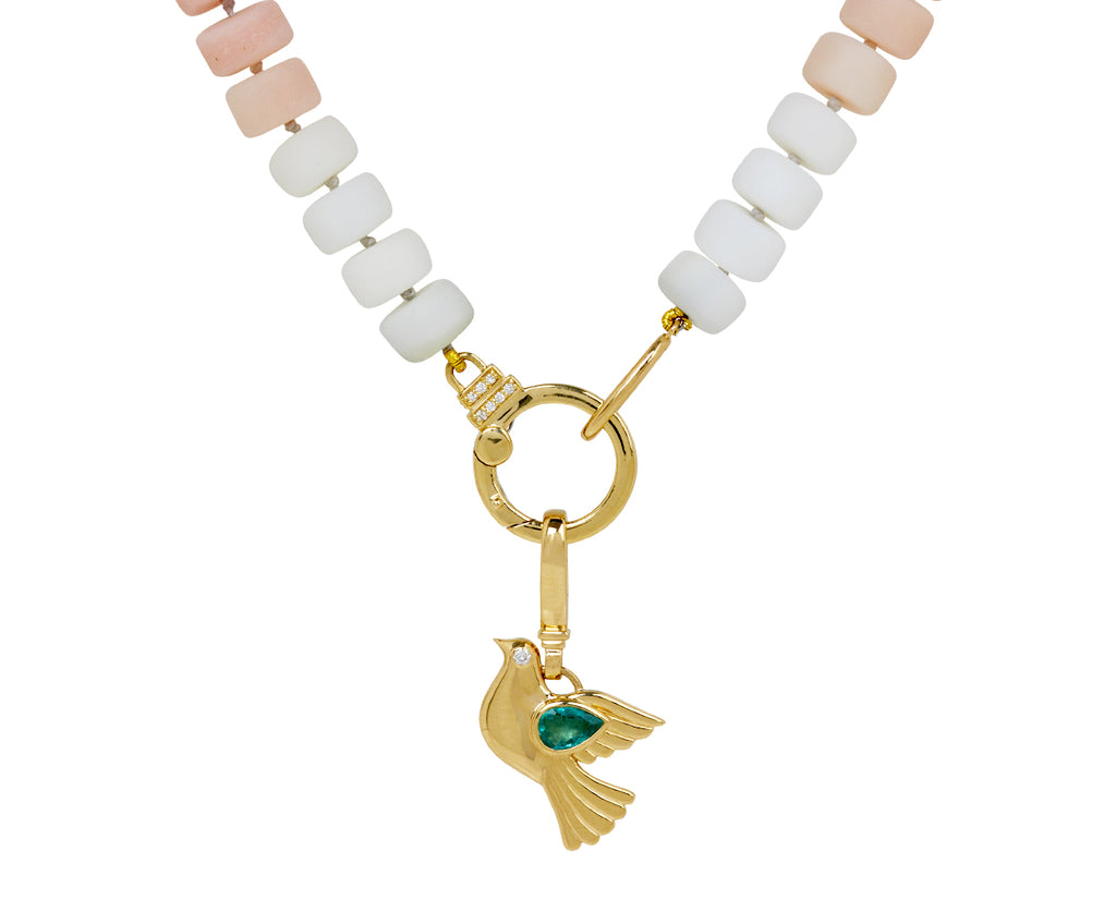 Emerald Dove Charm Pendant ONLY