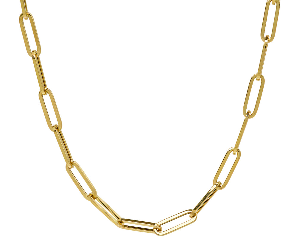 Sorellina Paperclip Chain Necklace - Closeup 1