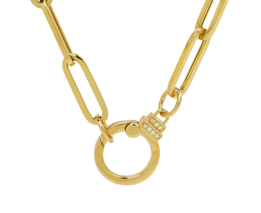 Sorellina Paperclip Chain Necklace - Coseup 2