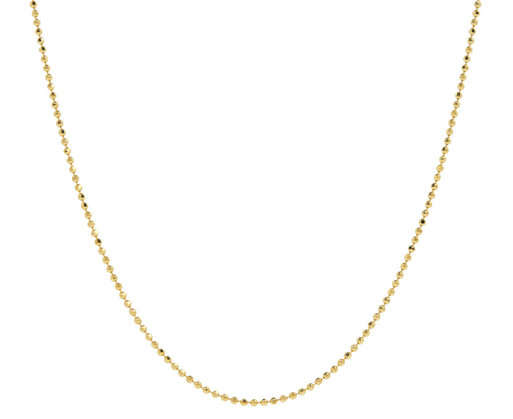 Diamond Cut Ball Chain Necklace