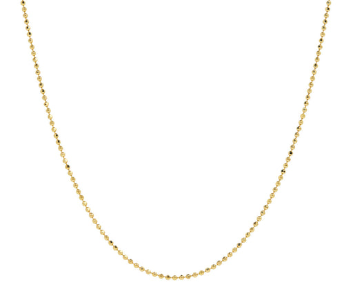 Diamond Cut Ball Chain Necklace