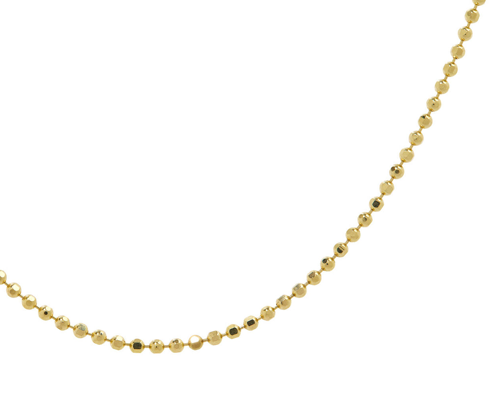 Diamond Cut Ball Chain Necklace