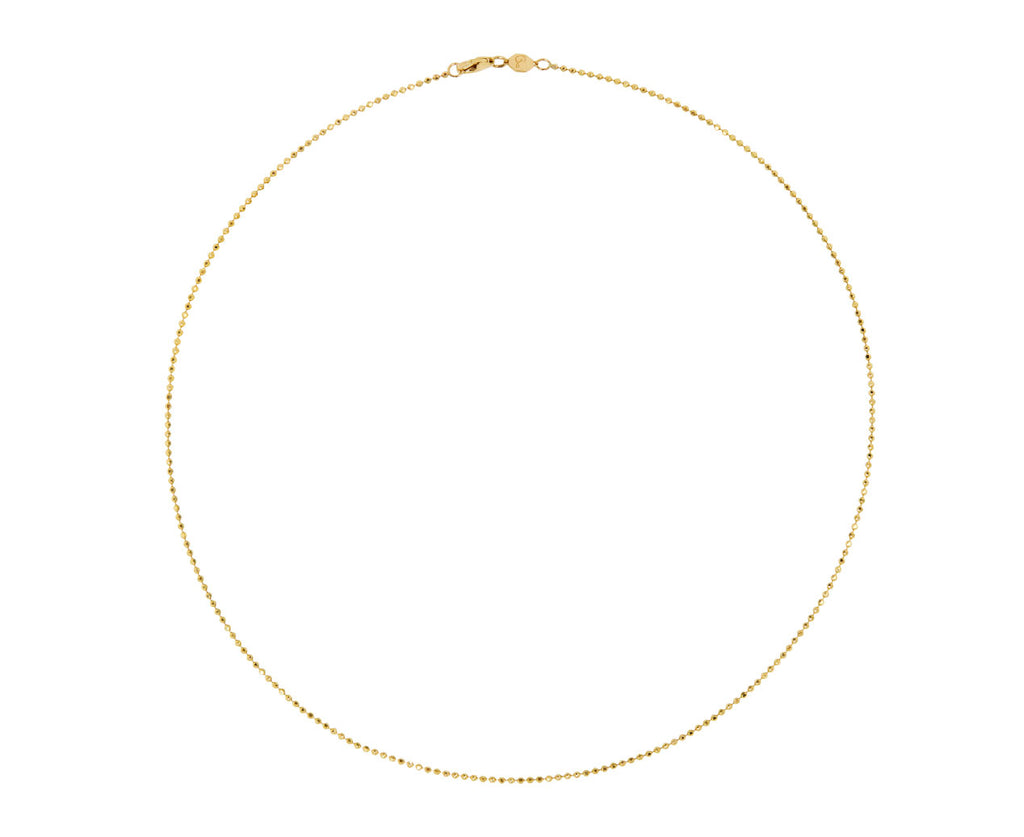 Diamond Cut Ball Chain Necklace