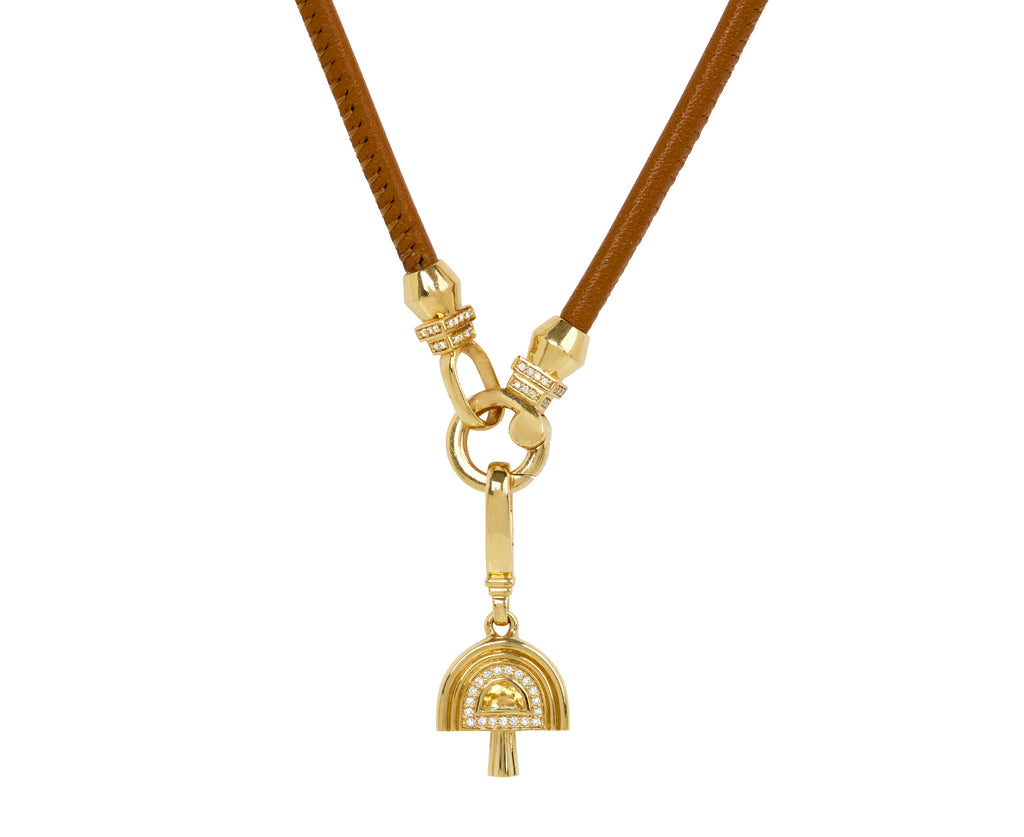 Sorellina Electric Dreams Cord Necklace - Closeup with a pendant