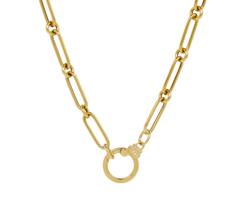 Oval Round Chain Necklace