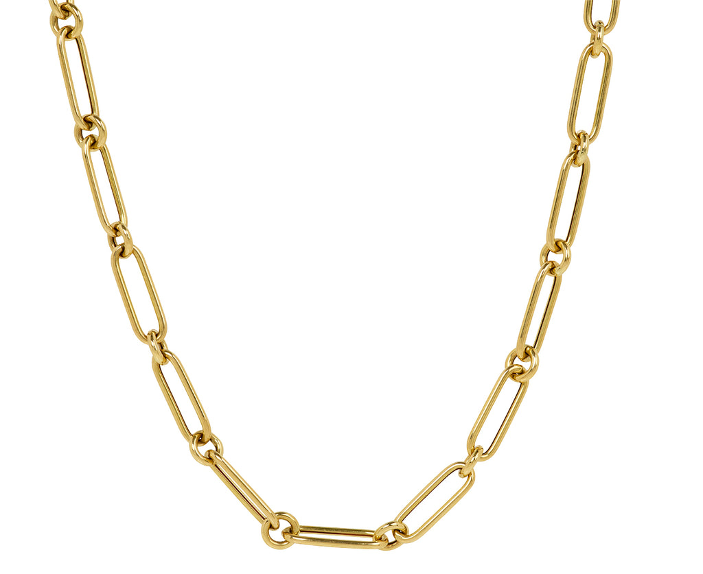 Oval Round Chain Necklace