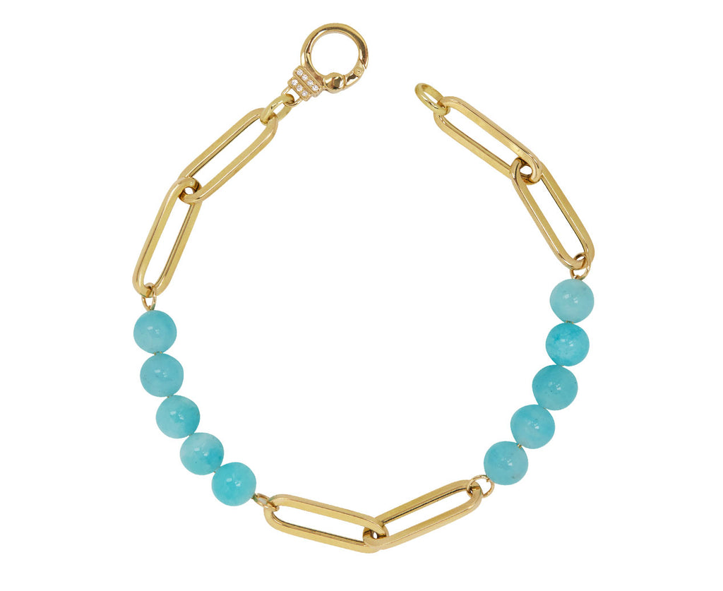 Amazonite Paperclip Chain Bracelet