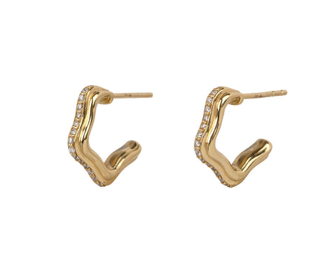 Diamond Dieci Hoop Earrings - TWISTonline